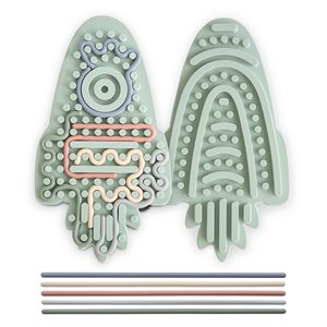 Mushie Silicone Sensory Toy - Rocket